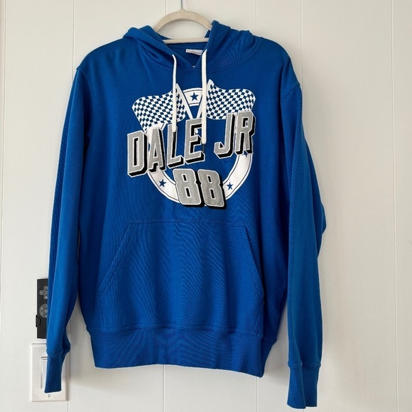 NASCAR Dale Jr. 88 Blue sweatshirt hoodie size L - Picture 1 of 15